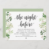 Die Nacht davor, Grün, Probe Abendessen Einladung (Vorne/Hinten)