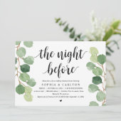 Die Nacht davor, Grün, Probe Abendessen Einladung (Stehend Vorderseite)