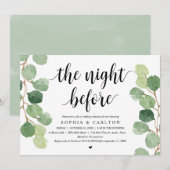 Die Nacht davor, Grün, Probe Abendessen Einladung (Vorne/Hinten)