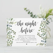 Die Nacht davor, Grün, Probe Abendessen Einladung (Stehend Vorderseite)