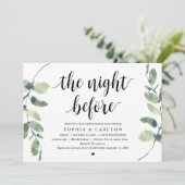 Die Nacht davor, Grün, Probe Abendessen Einladung (Stehend Vorderseite)