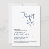 Die Nacht davor, Hochzeit Probe Dinner Einladung (Vorderseite)