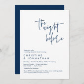 Die Nacht davor, Hochzeit Probe Dinner Einladung (Vorne/Hinten)