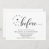 Die Nacht davor, Hochzeit Probe Dinner Einladung (Vorne/Hinten)