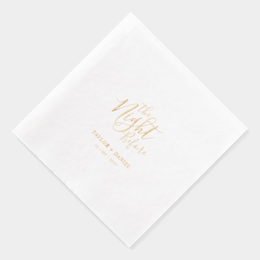 Die Nacht davor | Polterabend Servietten Mit Folie (Rechts)