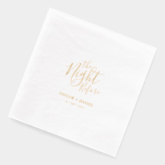 Die Nacht davor | Polterabend Servietten Mit Folie (Links)