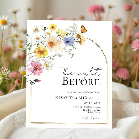 Die Nacht davor | Probe Dinner Einladung