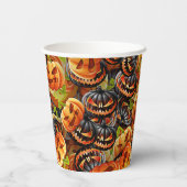Die Nacht der Beängstigenden Pumpkins Pappbecher (Rückseite)