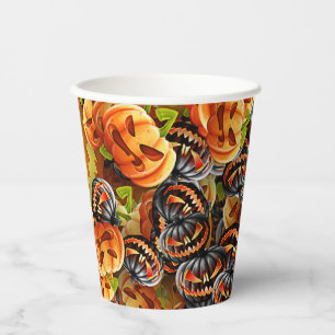 Die Nacht der Beängstigenden Pumpkins Pappbecher