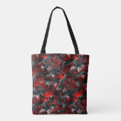 Die Nacht der blinkenden, verwischten roten Blätte Tasche (Rückseite)