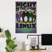 Die Nacht der lebenden Pinguine Poster (Heimbüro)