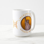 Die Nacht der Lichter der Freiheit Kaffeetasse (VorderseiteRechts)