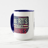 Die Nacht der Lichter der Freiheit Tasse (Vorderseite Links)