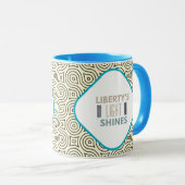 Die Nacht der Lichter der Freiheit Tasse (VorderseiteRechts)