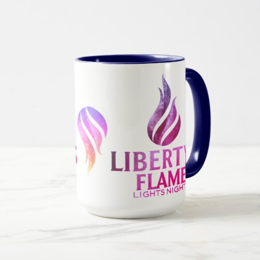 Die Nacht der Lichter der Freiheit Tasse (VorderseiteRechts)