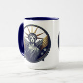 Die Nacht der Lichter der Freiheit Tasse (Vorderseite Links)