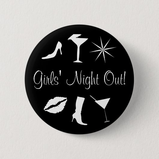 Die Nacht der Mädchen heraus! Button (Vorderseite)