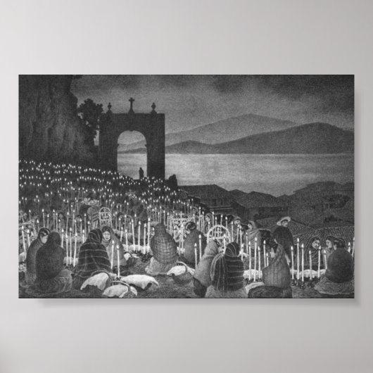 Die Nacht der Toten. Janitzio, Mexiko. Circa 1958 Poster (Vorne)