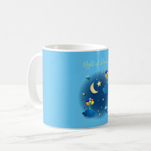 Die Nacht der Träume Kaffeetasse (Vorderseite Links)