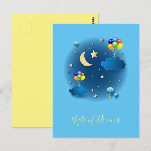 Die Nacht der Träume Postkarte (Vorne/Hinten)