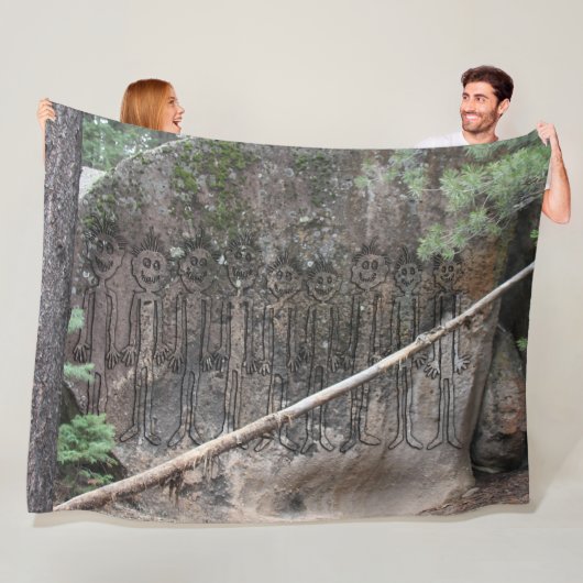 Die Nacht der Wandergler Fleecedecke (Beispiel)