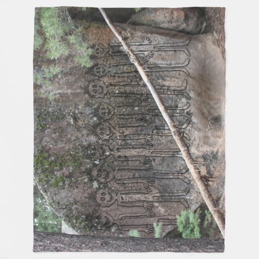 Die Nacht der Wandergler Fleecedecke (Vorderseite)