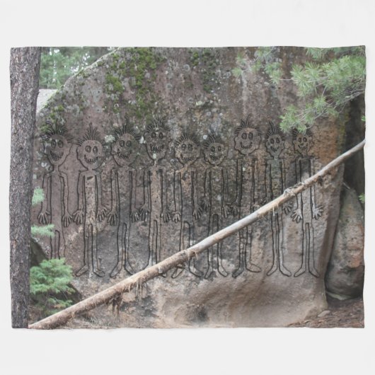 Die Nacht der Wandergler Fleecedecke (Vorderseite (Horizontal))