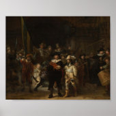 Die Nacht des Rembrandt-Barock-Meisterwerk Poster (Vorne)