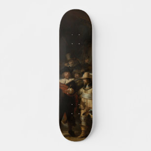 Die Nacht des Rembrandt-Barock-Meisterwerk Skateboard