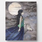 Die Nacht des Stehenden Wolf-Fantasie-Selbstbildes Fotoplatte (Vorderseite)