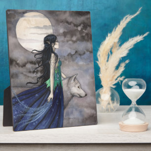 Die Nacht des Stehenden Wolf-Fantasie-Selbstbildes Fotoplatte