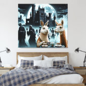 Die Nacht des Toten Tees Party Leinwanddruck (Insitu (Schlafzimmer))