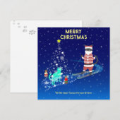 Die Nacht des Weihnachtsmanns in der Erwärmung Ankündigung (Vorne/Hinten)