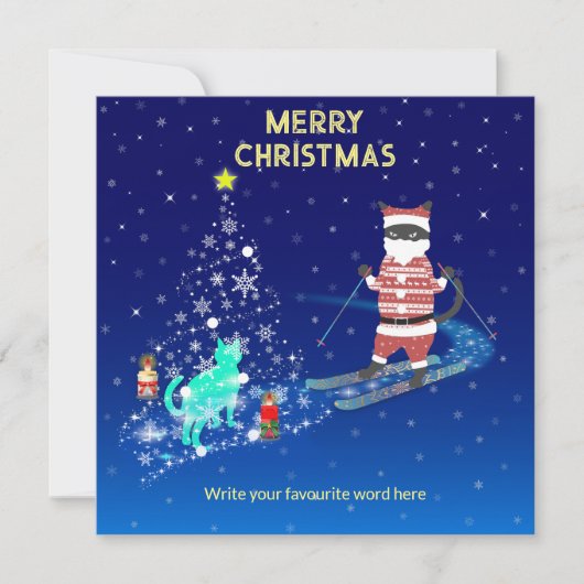 Die Nacht des Weihnachtsmanns in der Erwärmung Ankündigung (Vorderseite)