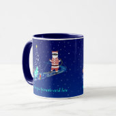 Die Nacht des Weihnachtsmanns in der Erwärmung Tasse (Vorderseite Links)