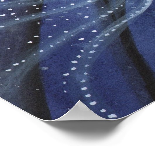 Die Nacht des Wolf Fantasy Art Poster (Ecke)