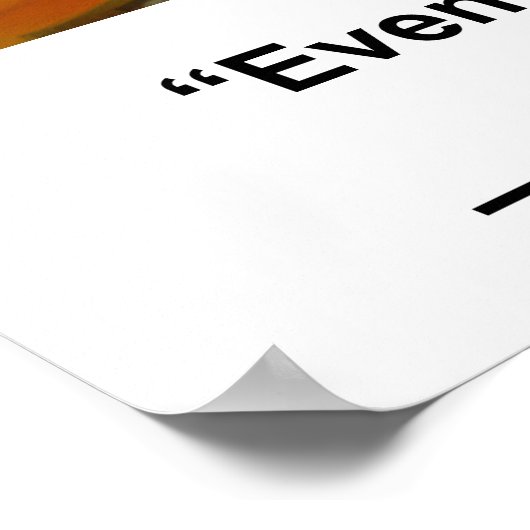 Die ... Nacht endet, Victor Hugo zitiert, Poppies Poster (Ecke)