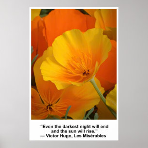 Die ... Nacht endet, Victor Hugo zitiert, Poppies Poster