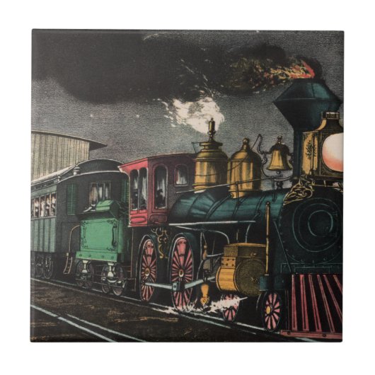 Die Nacht-Express-Fliese Fliese (Vorderseite)