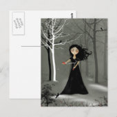 Die Nacht fällt auf der Postkarte (Vorne/Hinten)