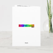 Die Nacht Feiertagskarte (Rückseite)