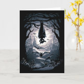 Die Nacht heißt Sie herzlich willkommen Karte (Gelbe Blume)