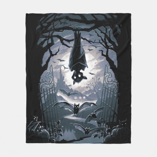 Die Nacht heißt Sie willkommen Fleecedecke (Vorderseite)