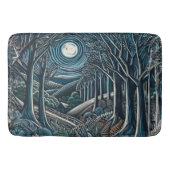 Die Nacht im Wald Badematte (Vorderseite)