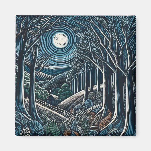 Die Nacht im Wald Magnet (Vorne)