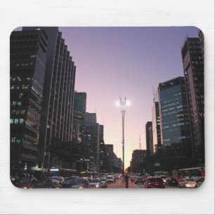 Die Nacht in der Paulista Allee - Sao-Paulo Mousepad
