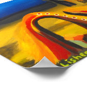 Die Nacht in der Wüstenkunst Poster (Ecke)