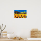 Die Nacht in der Wüstenkunst Poster (Küche)