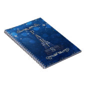 Die Nacht in Paris unter den Sternen Whimsikstern Notizblock (Rechte Seite)