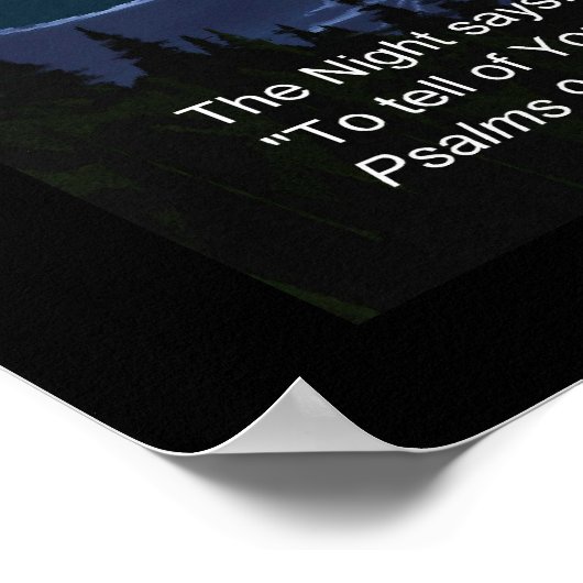 Die Nacht Poster (Ecke)